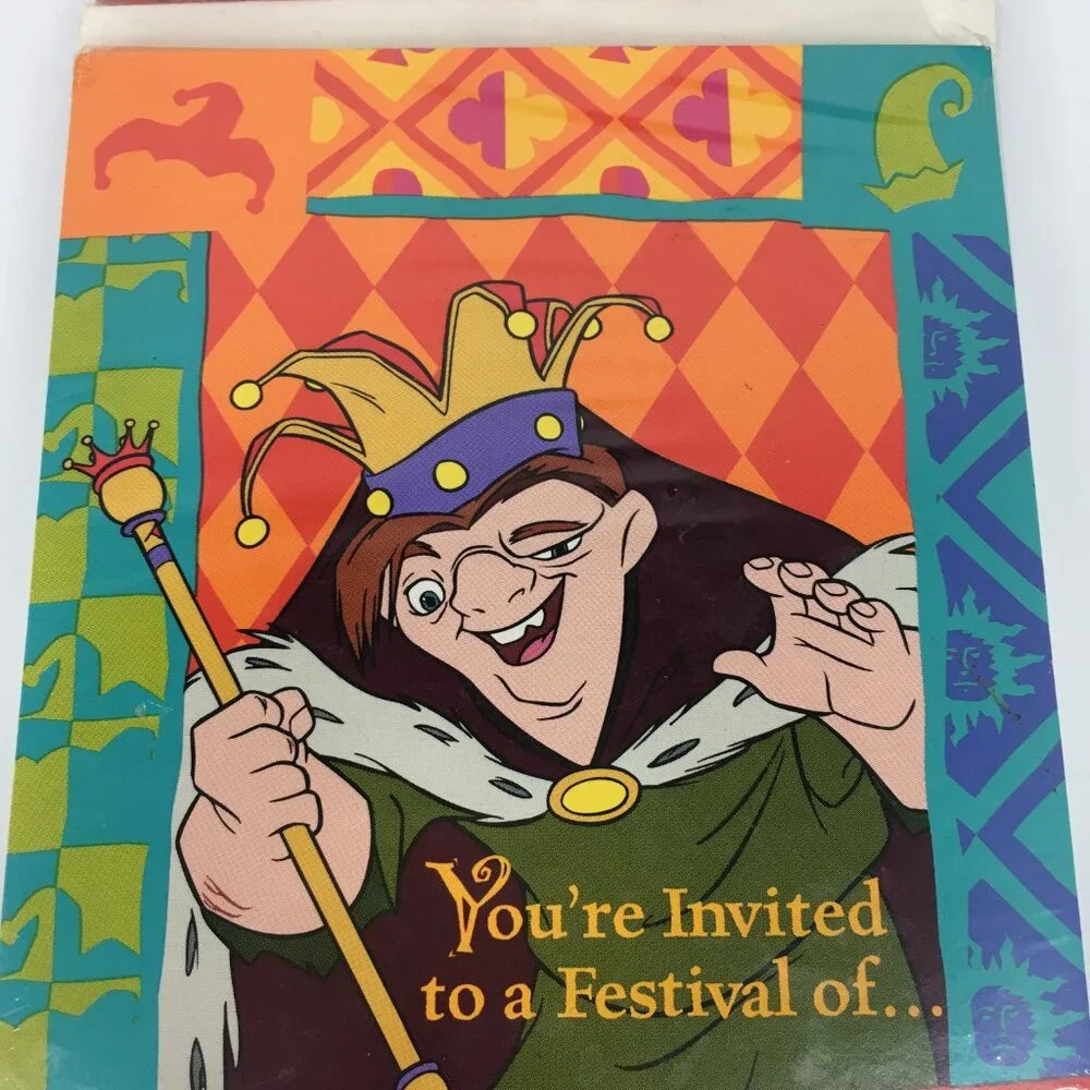 Hunchback of Notre Dame Birthday Party Invitations Youre Invited Cards Envelopes